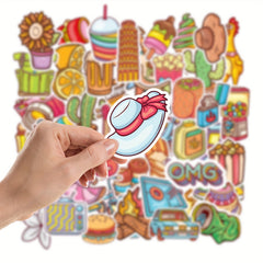 50pcs Waterproof Vinyl Stickers Water Laptop Skateboard