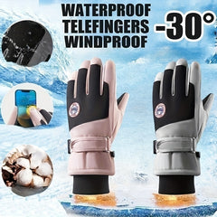 Winter Gloves Touch Screen Anti Slip Waterproof Windproof Warm Gloves