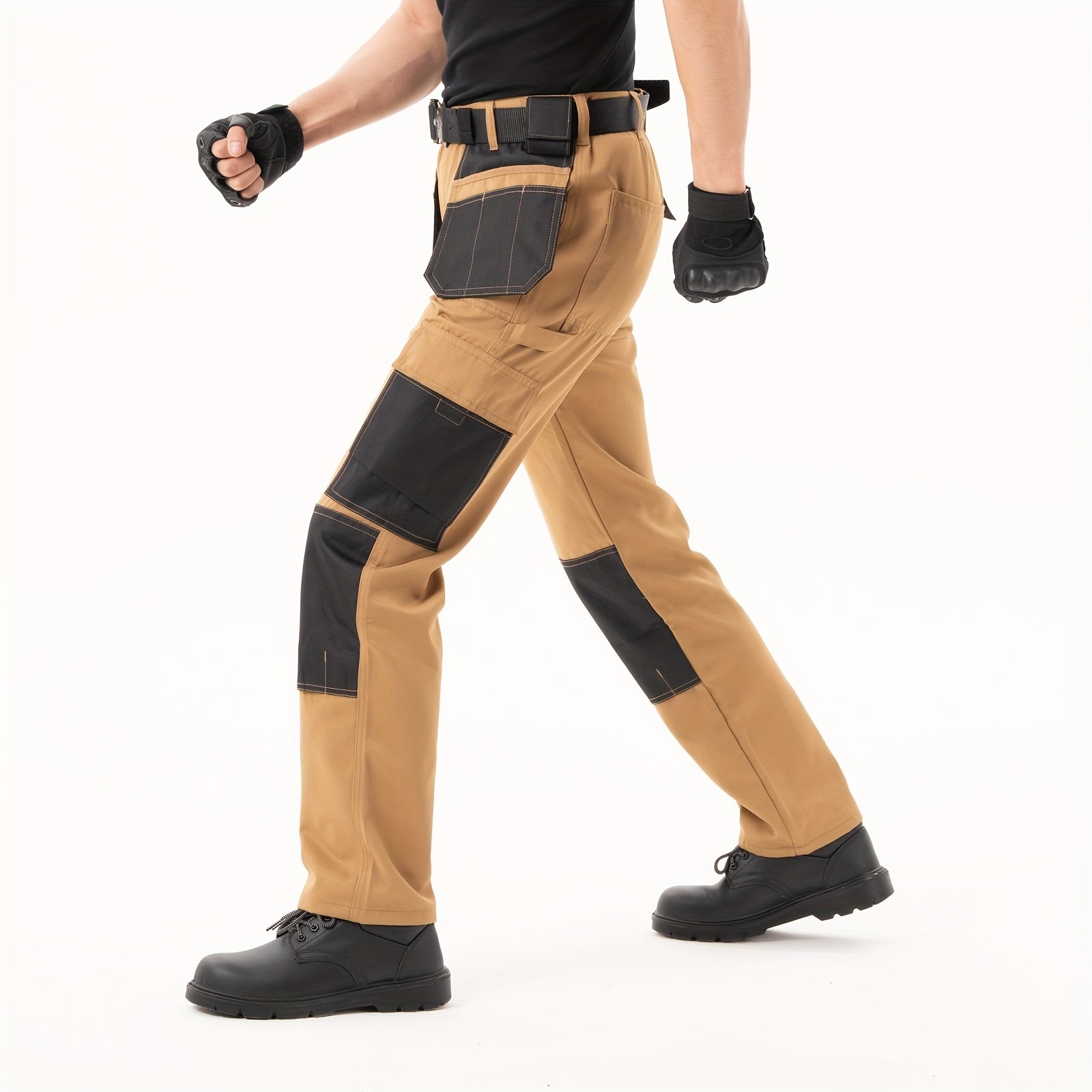 Poly Cotton Twill Men's Knee Pads Cargo Trousers