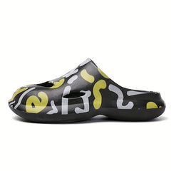 Men's & Women's Clogs Letter Print Garden Shoes Comfortable Lightweight Sandals