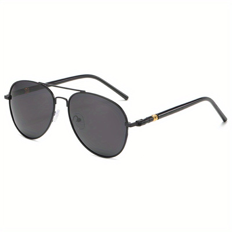 Men's Aviator Sunglasses with Zipper Case