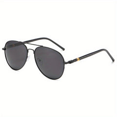 Men's Aviator Sunglasses with Zipper Case