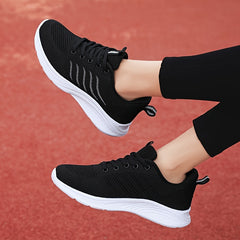 Women's Breathable Lightweight Lace Up Running Shoes