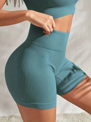 High Waist Yoga Running Shorts Women's Activewear