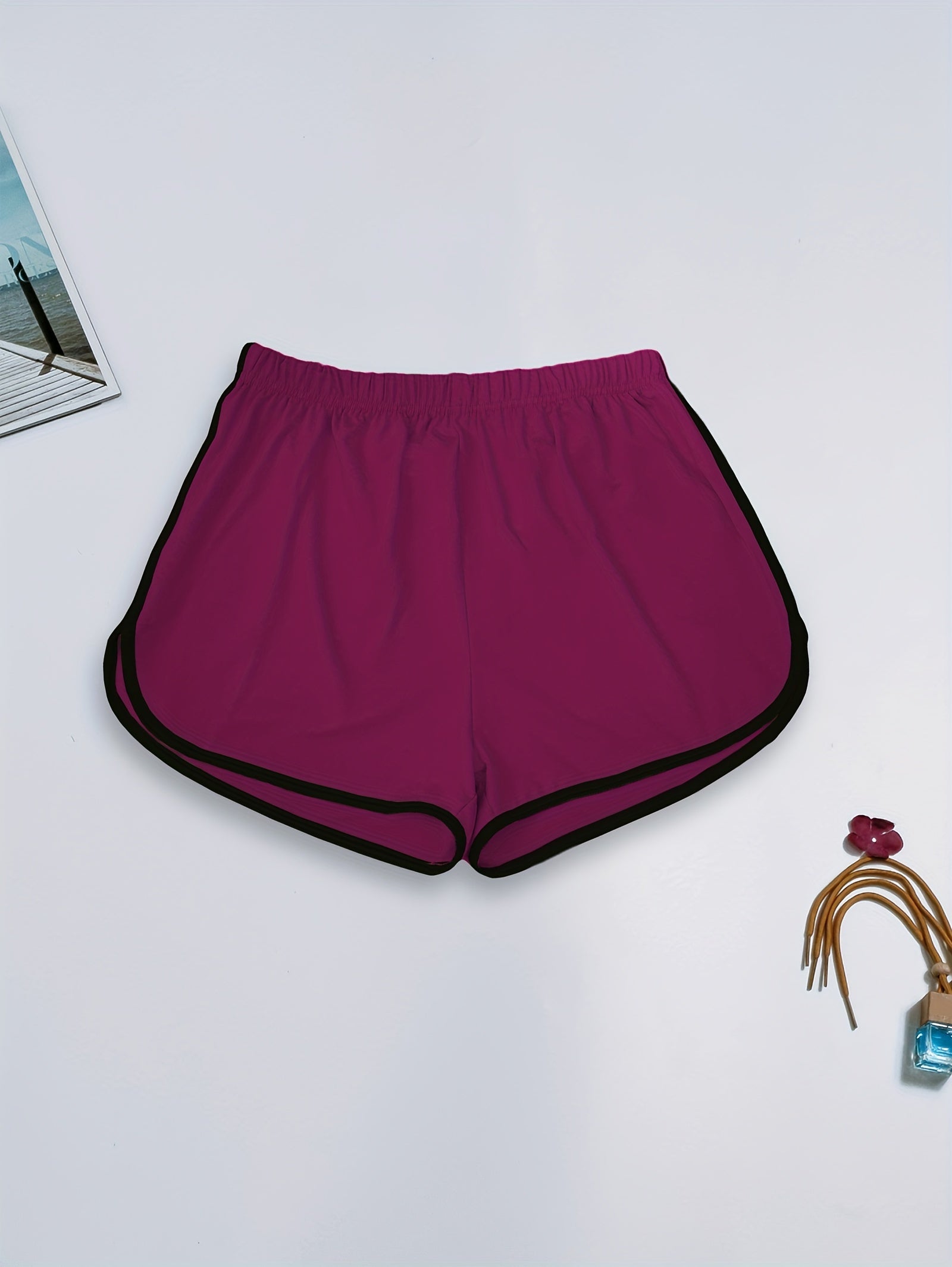 Soft & Comfy Elastic Waistband Shorts Women's Sleepwear