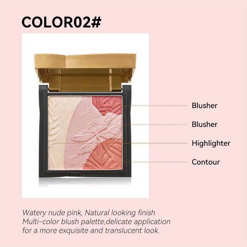 Blush And Highlighter Palette Contouring Eyeshadow Body Highlighter