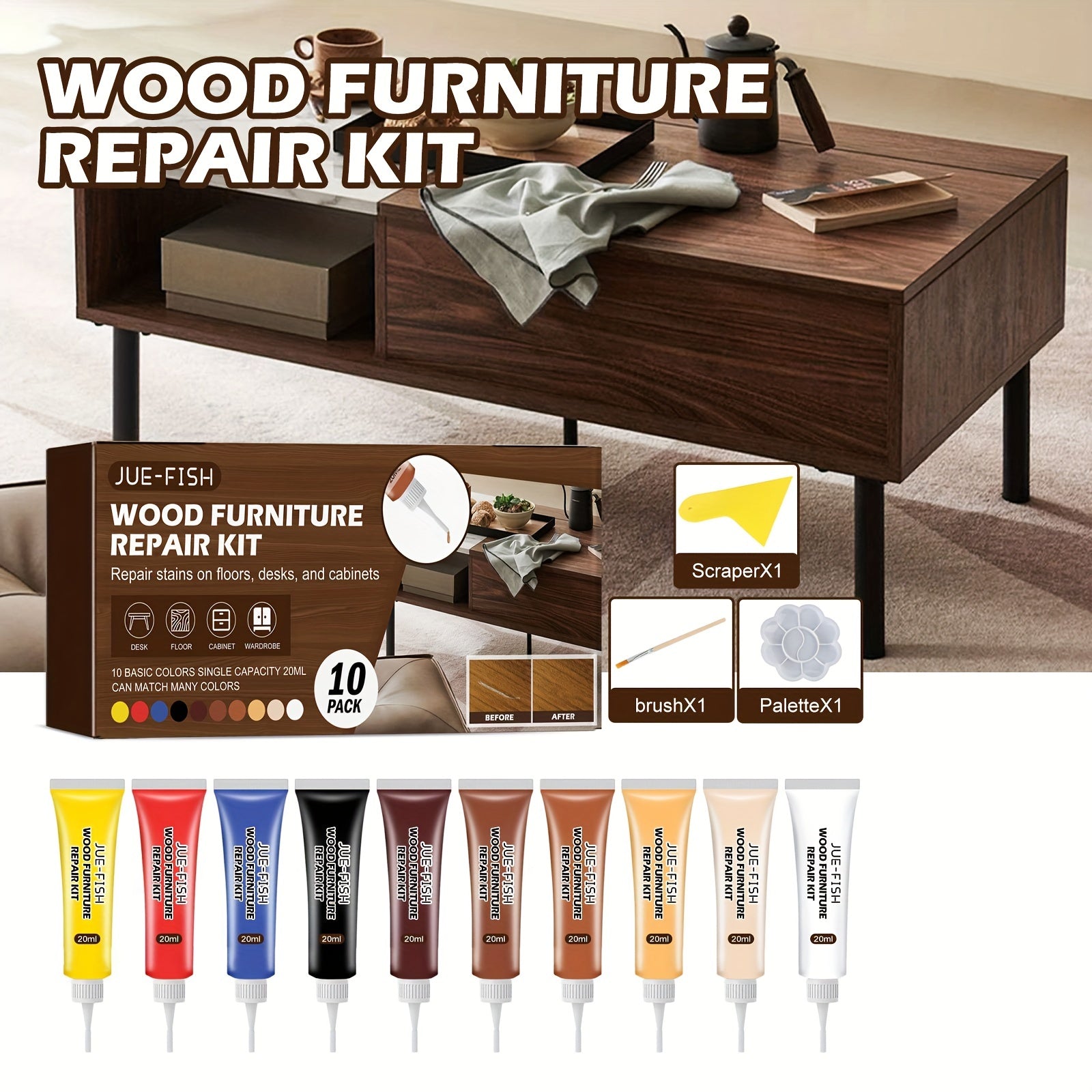Wooden Furniture Repair Set - Cover Fade and Moisture