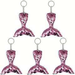 Mermaid Keychain Baby Shower Party Favor Supplies Decoration Keyring Pendant