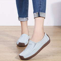 Women's Boat Shoes Round Toe Slip on Flats Lightweight Casual Walking Shoes