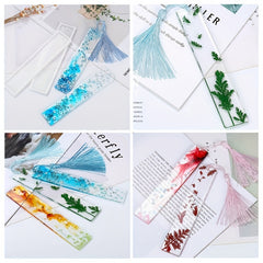 Rectangular Crystal Epoxy Resin Blank Bookmark Silicone Mold