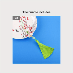Chinese Style Fan Tassel Small Pendant Year Decorations DIY Craft