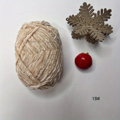 3pcs 50g Soft Polyester 1ply Chunky Chenille Knitting Yarn For Cloth