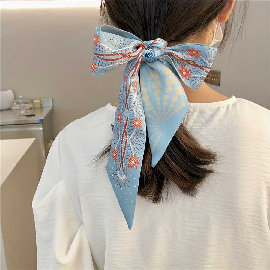 Daisy Ribbon Scarf Girl Wrap Bag Hair Band Neck Scarf