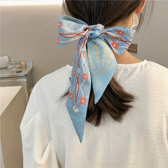 Daisy Ribbon Scarf Girl Wrap Bag Hair Band Neck Scarf