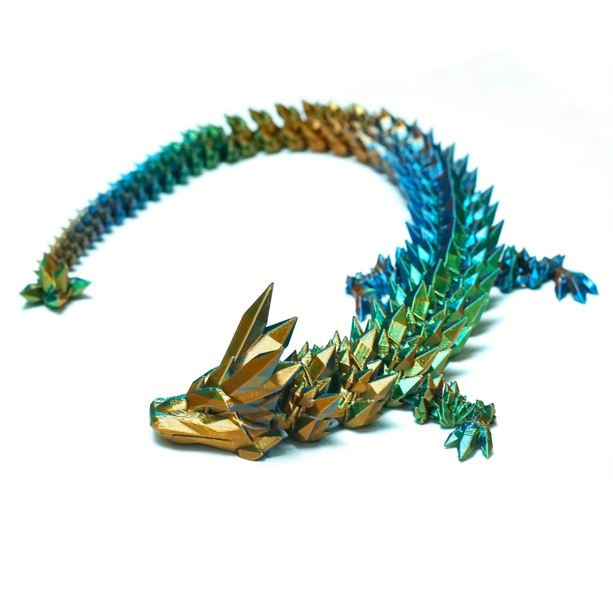 3D Printed Dragon Laser Crystal Collectible Toy Home Decoration
