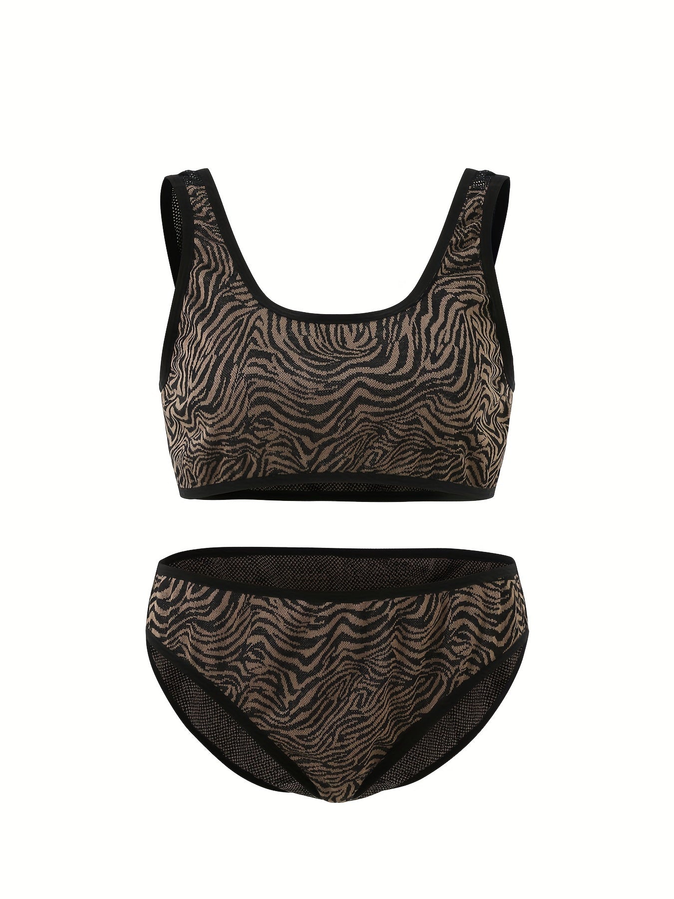 Seamless Bra & Panties Set Women's Plus Stretch Casual