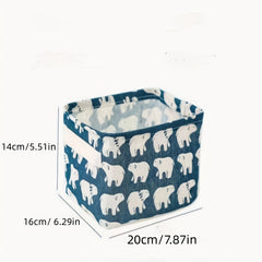 Small Desktop Storage Basket Organizer Box Cosmetic Book Stationery
