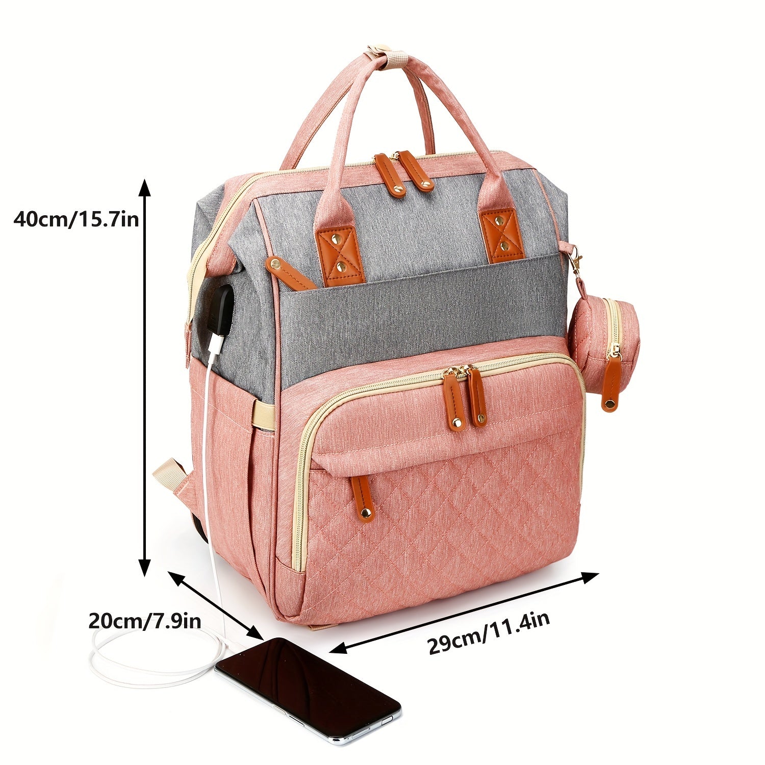 Diaper Bag Backpack Multifunction Baby Essentials Travel Bag