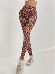 Leopard Print High Waist Workout Leggings For Women