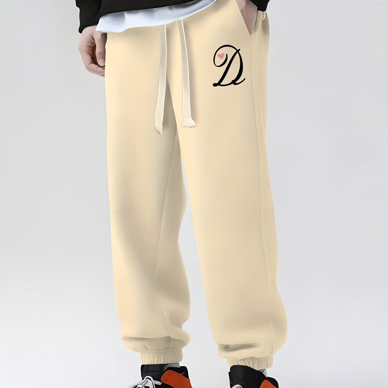 Men's Drawstring Sweatpants Loose Fit Casual Pants