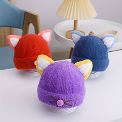 Kids Winter Knitted Hat with Ear Protector for Birthday Gift