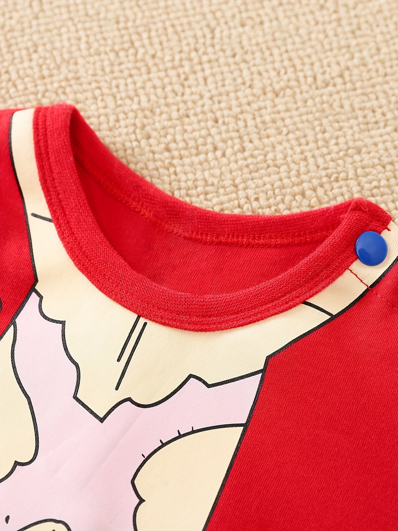 Muscle Anime Funny Long Sleeved Baby Jumpsuit Cotton Romper
