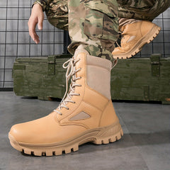 Men's High Top Tactical Work Boots Non Slip Durable Boots