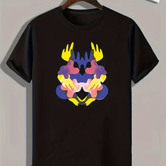 Artistic Pattern Print Men's Graphic T shirt Casual Comfy Tees For Summer