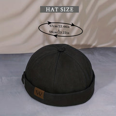 Letter Patch Docker Hat Christmas Gift For Him Her