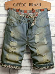 Men's Ripped Jeans Casual Royal Shorts