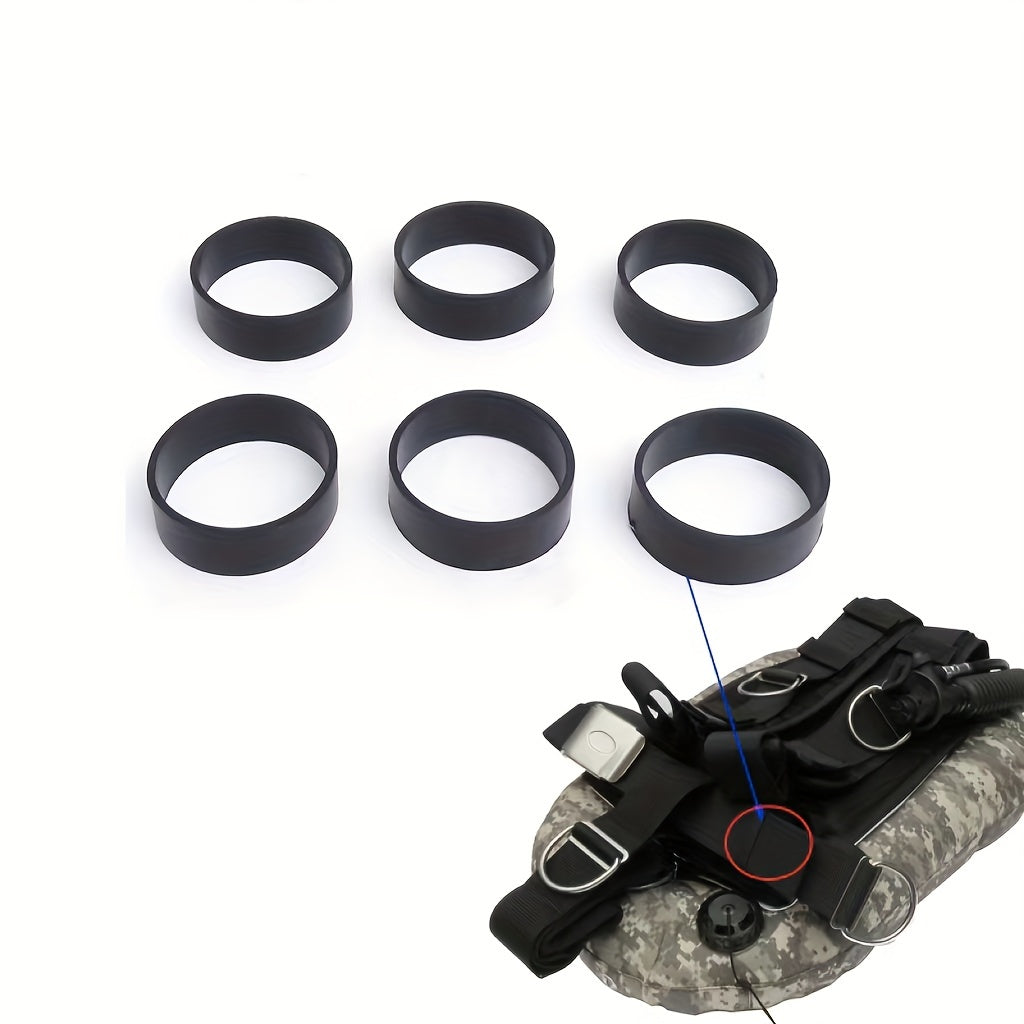 Rubber Fixed Rings for Scuba Diving Weight Belt