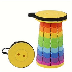 Portable Telescopic Stool Lightweight Folding Stool for Travel Fishing Hiking