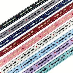 4 57 Meter Letter Printed Grosgrain Satin Ribbon For Crafts DIY Gift Packaging