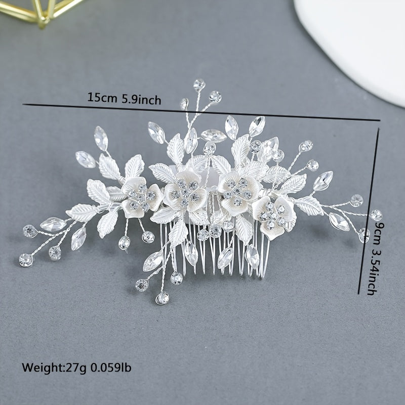 Faux Pearl Rhinestone Bridal Hair Accessories