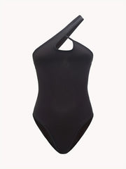 One Shoulder Bodysuit Casual One Piece Bodysuit Women's Clothing