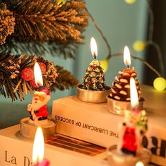 3pcs Christmas Decoration Candles DIY Ornaments