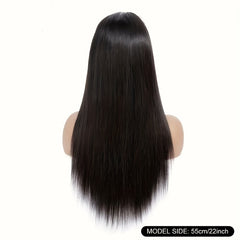 Brazilian Straight 360 Full Lace Frontal Human Hair Wig Pre Plucked Transparent