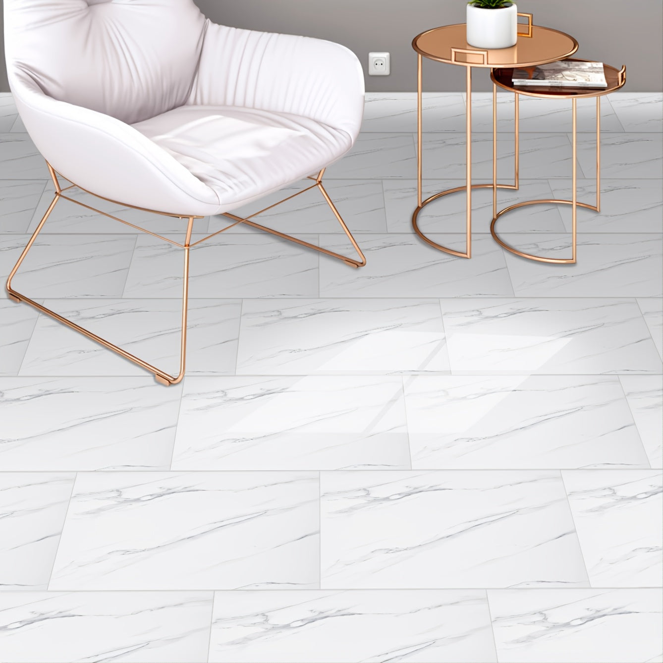 Waterproof Frosted Marble Sticker, Moisture-proof, 1pc