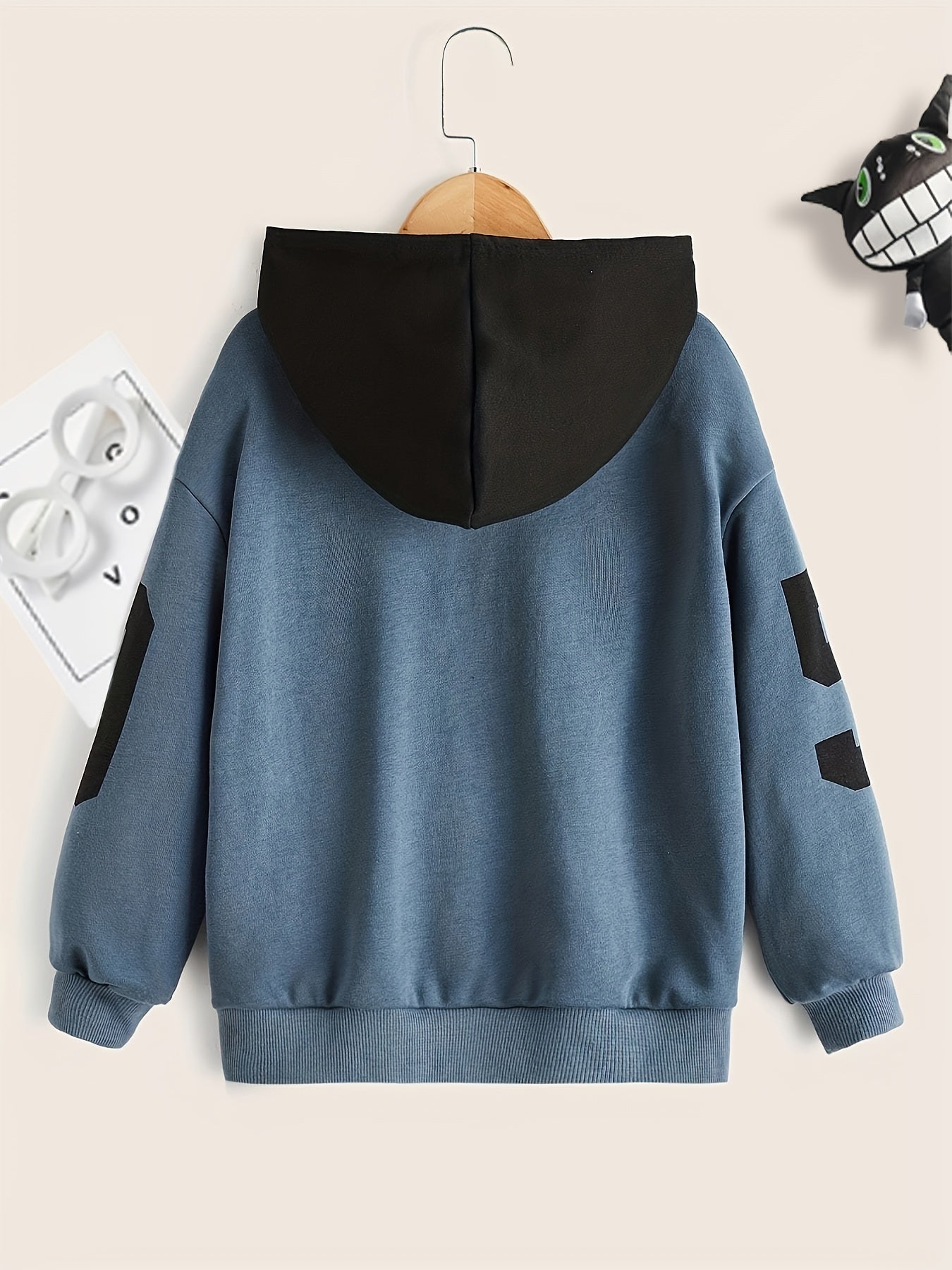 Kid's Hoodie CLUB Print Hooded Long Sleeve Top for Spring Fall