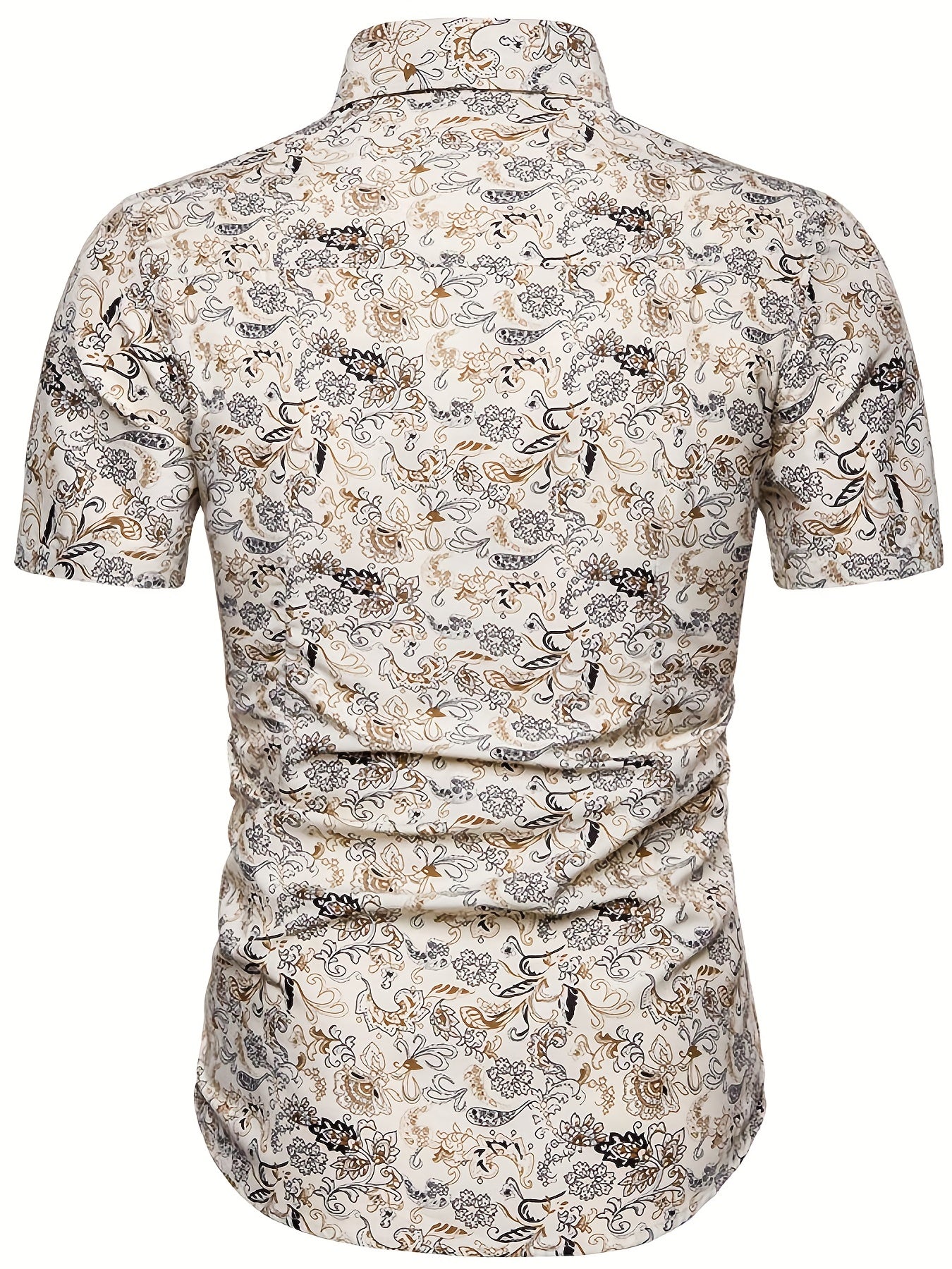 Casual Paisley Pattern Short Sleeve Shirt Men s Hawaiian Shirt