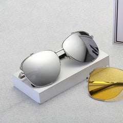 Unisex Oval Frame Personality Sunglasses UV Protection Windproof Sunglasses