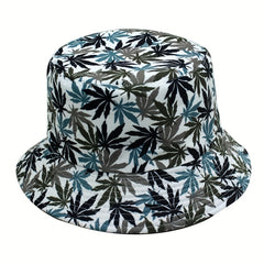 Maple Leaf Print Fisherman Hat Sunshade Sunscreen Basin Hat