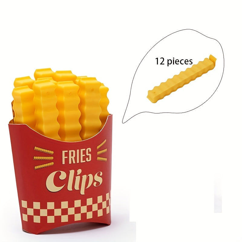 12pcs Food Sealing Clip Household Sealing Strip Plastic Bag Supplies