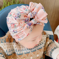 Small Floral Kelp Knot Baby Hat For Boys And Girls