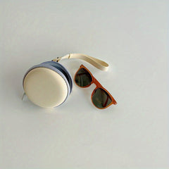 Kids Folding Sunglasses UV Resistant with Air Cushion Box