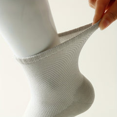 6 Pairs Men's Cotton Mid-calf Socks