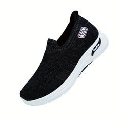 Women's Knitted Sock Sneakers Breathable Slip On Loafer Shoes