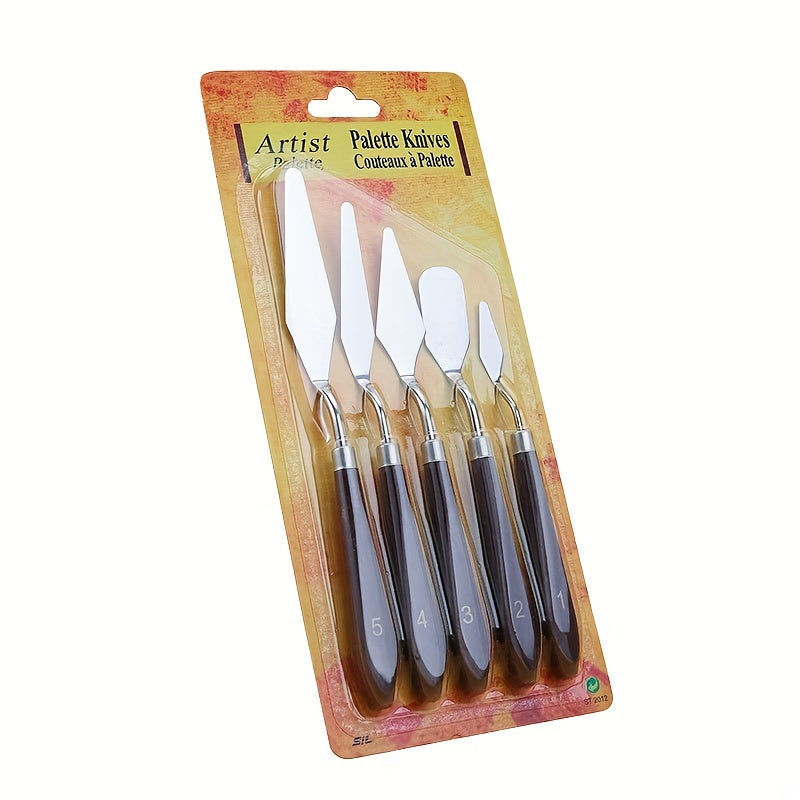 5pcs Painting Scraper Set for Art Palette Spatula