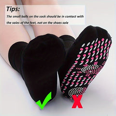 Men's Winter Hiking Socks Foot Massage Coldproof Sweat Absorbing