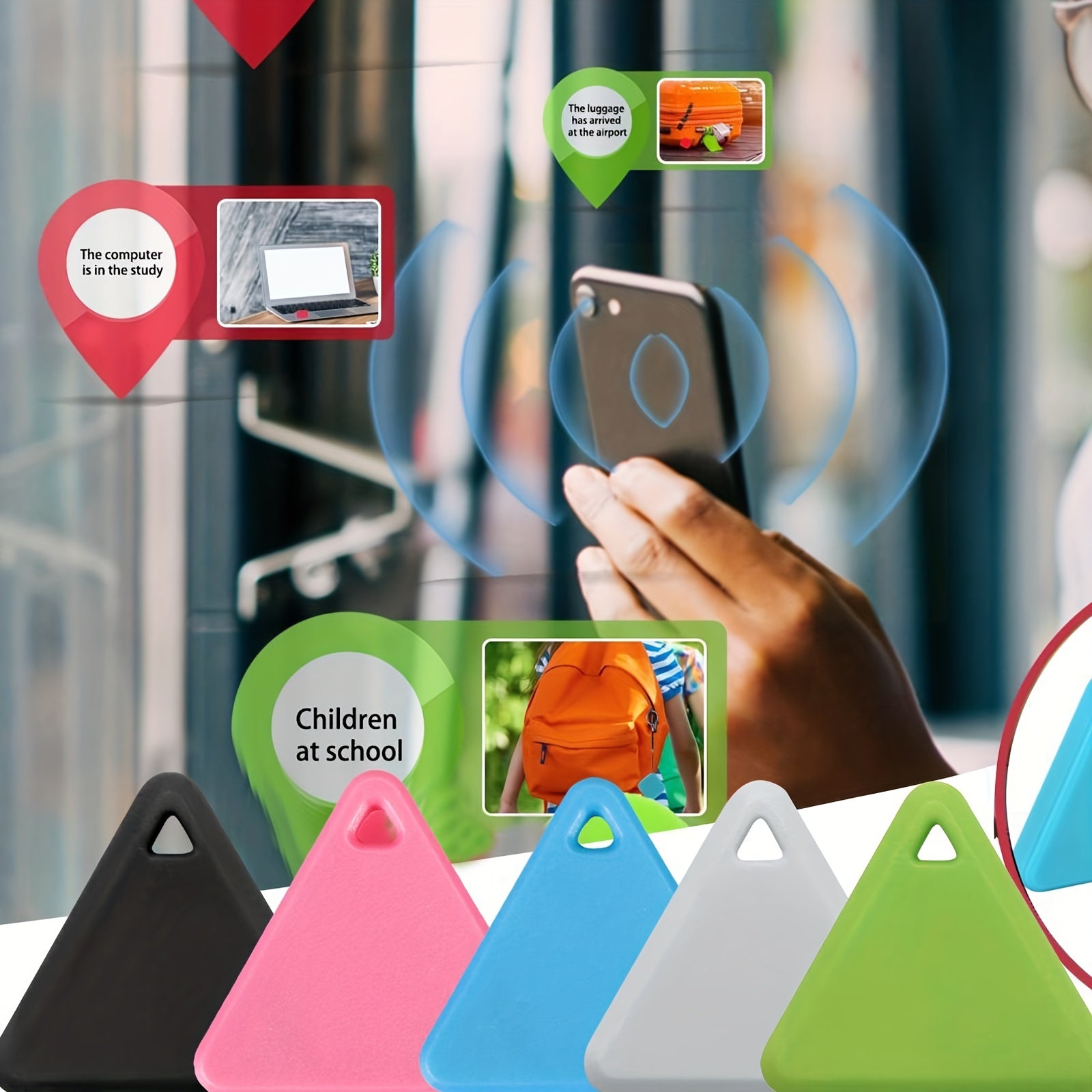 Smart Tag GPS Tracker Finder Locator Anti lost Keychain For Men